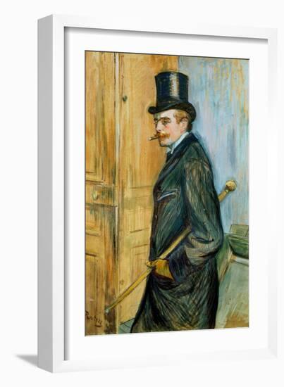 Portrait of Louis Pascal-Henri de Toulouse-Lautrec-Framed Giclee Print