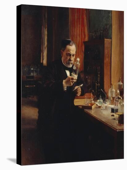 Portrait of Louis Pasteur-Albert Edelfelt-Stretched Canvas