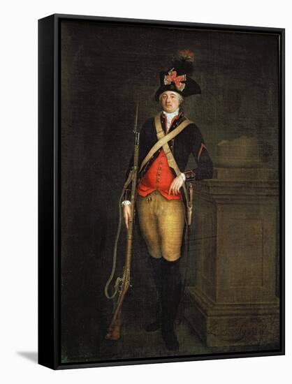 Portrait of Louis-Philippe-Joseph D'Orleans-Louis Leopold Boilly-Framed Stretched Canvas