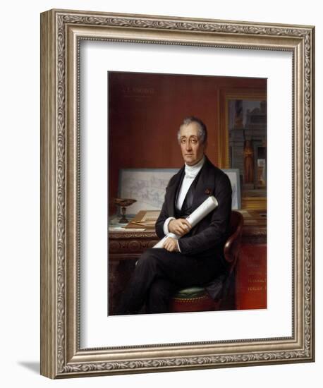 Portrait of Louis Tullius Visconti - by Theophile Vauchelet-null-Framed Giclee Print