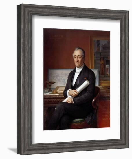 Portrait of Louis Tullius Visconti - by Theophile Vauchelet-null-Framed Giclee Print