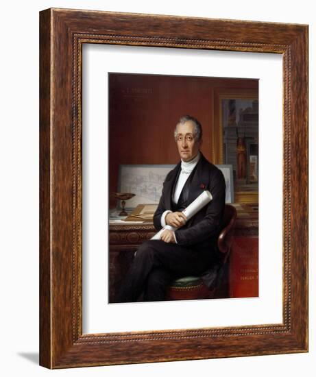 Portrait of Louis Tullius Visconti - by Theophile Vauchelet-null-Framed Giclee Print