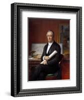 Portrait of Louis Tullius Visconti - by Theophile Vauchelet-null-Framed Giclee Print