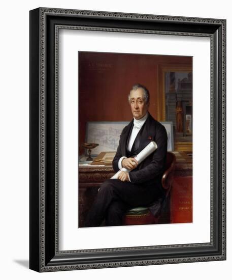 Portrait of Louis Tullius Visconti - by Theophile Vauchelet-null-Framed Giclee Print