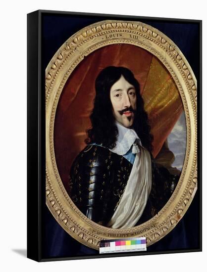 Portrait of Louis XIII (1601-43) after 1610-Philippe De Champaigne-Framed Stretched Canvas