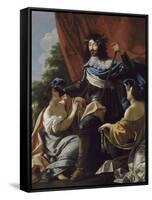 Portrait of Louis XIII of France (1601-164)-Simon Vouet-Framed Stretched Canvas