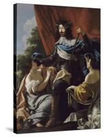 Portrait of Louis XIII of France (1601-164)-Simon Vouet-Stretched Canvas