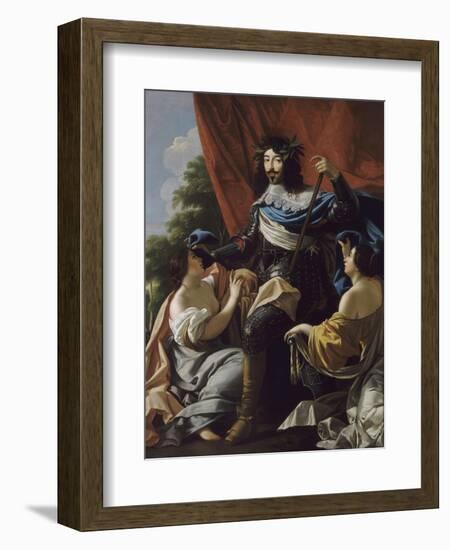 Portrait of Louis XIII of France (1601-164)-Simon Vouet-Framed Giclee Print