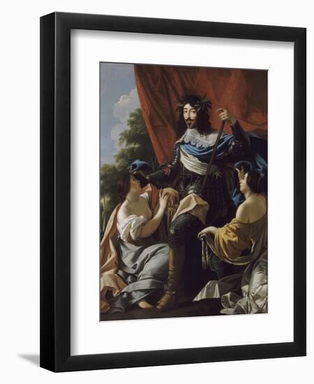 Portrait of Louis XIII of France (1601-164)-Simon Vouet-Framed Giclee Print