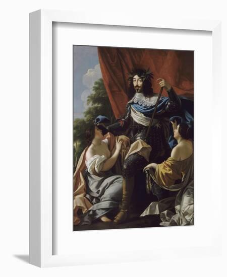 Portrait of Louis XIII of France (1601-164)-Simon Vouet-Framed Giclee Print