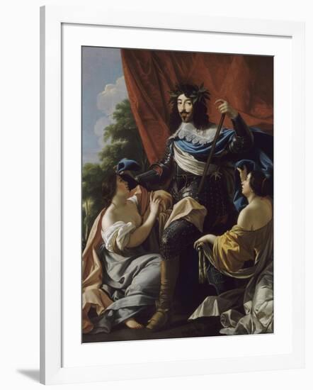 Portrait of Louis XIII of France (1601-164)-Simon Vouet-Framed Giclee Print