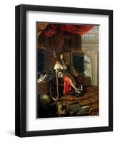 Portrait of Louis XIV (1638-1715) 1668-Henri Testelin-Framed Giclee Print