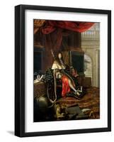 Portrait of Louis XIV (1638-1715) 1668-Henri Testelin-Framed Giclee Print