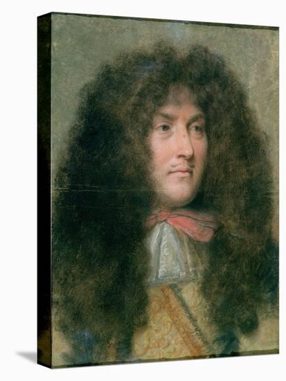 Portrait of Louis Xiv (1638-1715) King of France-Charles Le Brun-Stretched Canvas
