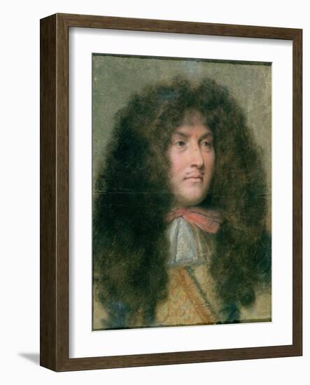 Portrait of Louis Xiv (1638-1715) King of France-Charles Le Brun-Framed Giclee Print