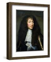 Portrait of Louis XIV (1638-1715)-Charles Le Brun-Framed Premium Giclee Print