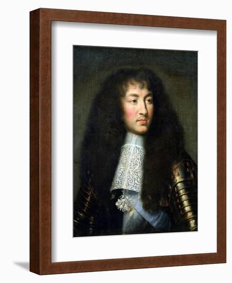 Portrait of Louis XIV (1638-1715)-Charles Le Brun-Framed Giclee Print