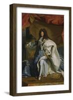 Portrait of Louis XIV, 1701-Hyacinthe Rigaud-Framed Art Print