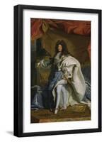 Portrait of Louis XIV, 1701-Hyacinthe Rigaud-Framed Art Print