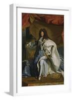 Portrait of Louis XIV, 1701-Hyacinthe Rigaud-Framed Art Print