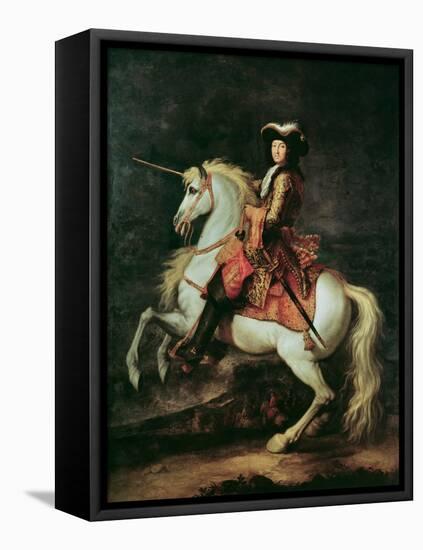 Portrait of Louis Xiv on a Horse-Adam Frans van der Meulen-Framed Stretched Canvas