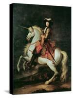 Portrait of Louis Xiv on a Horse-Adam Frans van der Meulen-Stretched Canvas