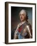 Portrait of Louis XV (1710-1774) in Armor - by Quentin Delatour-null-Framed Giclee Print