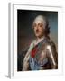 Portrait of Louis XV (1710-1774) in Armor - by Quentin Delatour-null-Framed Giclee Print