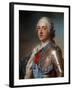 Portrait of Louis XV (1710-1774) in Armor - by Quentin Delatour-null-Framed Giclee Print