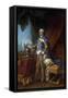 Portrait of Louis XV - by Carle Van Loo's Studio-null-Framed Stretched Canvas