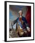 Portrait of Louis XV by Louis Michel Van Loo-null-Framed Giclee Print