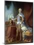 Portrait of Louis XV in Armor by Carle Van Loo-null-Mounted Giclee Print