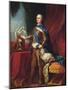 Portrait of Louis XV in Armour-Carle van Loo-Mounted Giclee Print