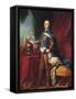 Portrait of Louis XV in Armour-Carle van Loo-Framed Stretched Canvas