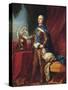 Portrait of Louis XV in Armour-Carle van Loo-Stretched Canvas