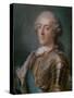 Portrait of Louis XV King of France-Gustav Lundberg-Stretched Canvas