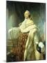 Portrait of Louis XV Wearing Robes of State-Antoine Francois Callet-Mounted Giclee Print