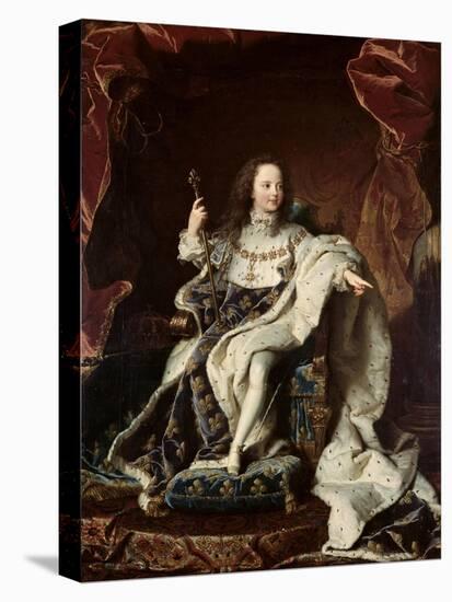 Portrait of Louis XV-Hyacinthe Rigaud-Stretched Canvas