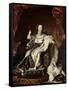 Portrait of Louis XV-Hyacinthe Rigaud-Framed Stretched Canvas