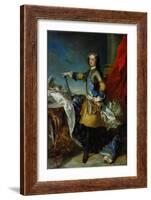 Portrait of Louis XV-Jean-Baptiste van Loo-Framed Giclee Print