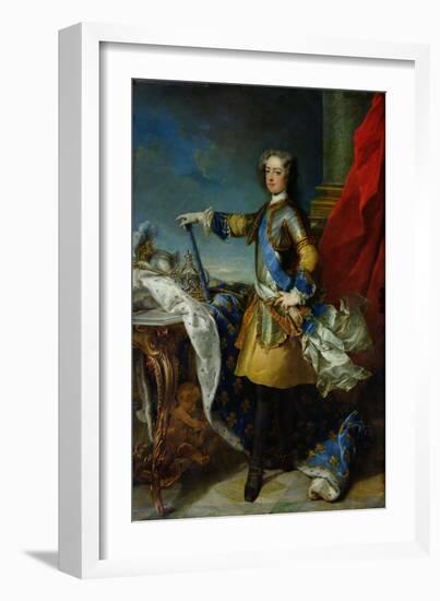 Portrait of Louis XV-Jean-Baptiste van Loo-Framed Giclee Print