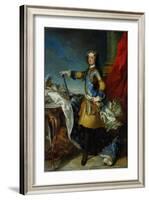 Portrait of Louis XV-Jean-Baptiste van Loo-Framed Giclee Print