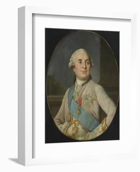 Portrait of Louis XVI, King of France, C. 1777-89-Joseph Siffrede Duplessis-Framed Art Print