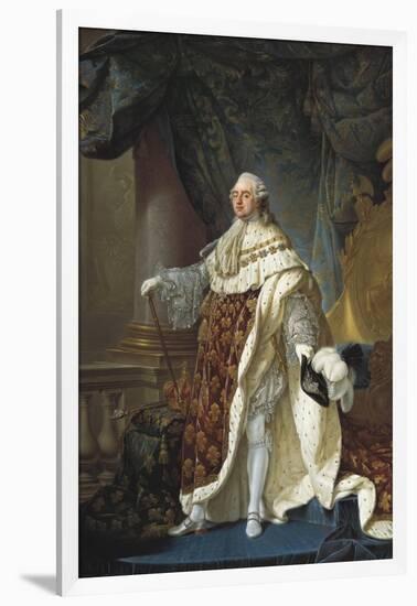 Portrait of Louis XVI-Antoine Francois Callet-Framed Art Print