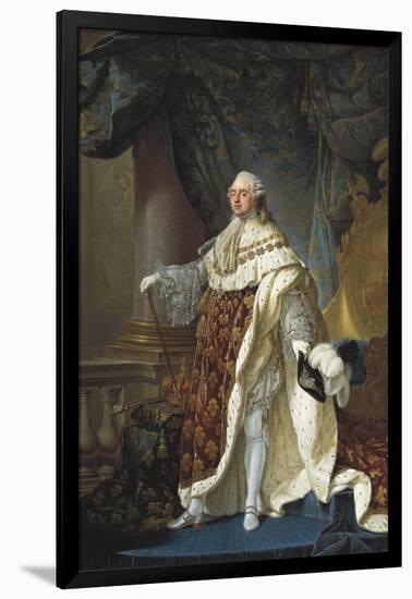 Portrait of Louis XVI-Antoine Francois Callet-Framed Art Print