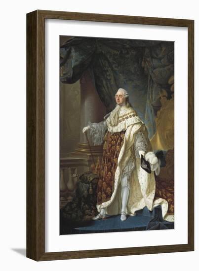 Portrait of Louis XVI-Antoine Francois Callet-Framed Art Print