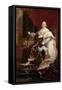 Portrait of Louis XVIII in Coronation Robes-null-Framed Stretched Canvas