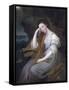 Portrait of Louisa Leveson Gower as Spes (Goddess of Hope)-Angelica Kauffman-Framed Stretched Canvas