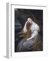 Portrait of Louisa Leveson Gower as Spes (Goddess of Hope)-Angelica Kauffman-Framed Giclee Print