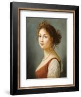 Portrait of Louisa, Queen of Prussia-Vigee-Lebrun-Framed Giclee Print